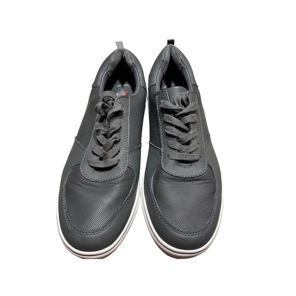 Weatherproof Vintage Ethan Sneaker Mens 10.5 Grey‎ Faux Leather Low Top 1221795